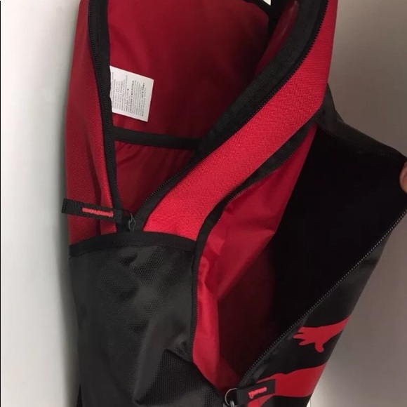 Nike Jordan Jumpman Backpack Large Logo Blk Red - Picture 6 of 8